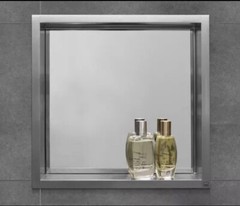 Shower Niche 12″ x 12″ Stainless Steel Brushed Nickel In Wall Installation