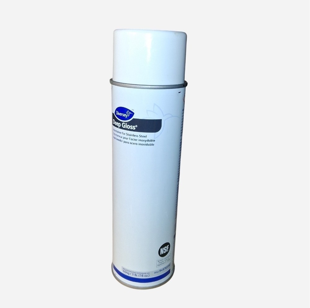 Diversey Deep Gloss Stainless Steel Cleaner 16oz NSF Commercial Grade”