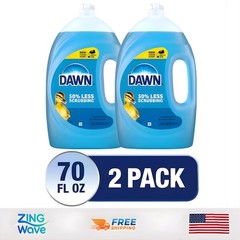 Dawn Ultra Dish Soap Original Scent 70.oz Dishwashing Liquid Grease Cut Hand 2PK