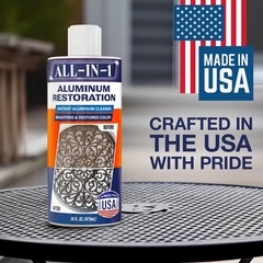 All-In-1 Aluminum Cleaner & Restoration Solution – Made in USA, Restores Fade…