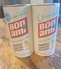 (2) Bon Ami POWDER CLEANSER 14 oz., Kitchen & Family Safe, USA MADE