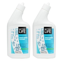 Plant-Based Toilet Bowl Cleaner Gel, Stain & Odor Remover, 24 Oz, 2-Pack