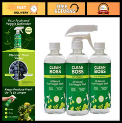 12 oz Produce Fresh Cleaner Spray (3 Pack) – Vegan, Gluten Free, Non-Toxic