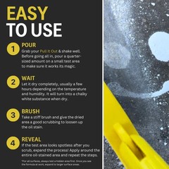 ! Concrete Oil Stain Remover: Pull It Out Removes and Cleans Oils, Greases fr…