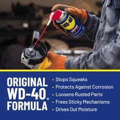 (6 pack) Classic WD-40 Formula, Multi-Purpose Lubricant Spray Smart Straw, 8 oz
