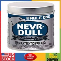 Wadding Polish White Never Dull Wadding Polish Cleans Polishes Metals 5 oz USA
