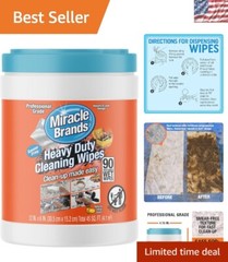 Organic Heavy-Duty Cleaning Wipes – Dual-Textured, 90 Count for Ultimate Clean