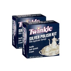 Twinkle Silver Polish Cleaning Kit by Malco Products – 4.4 Fl. Oz. (Pack 2)