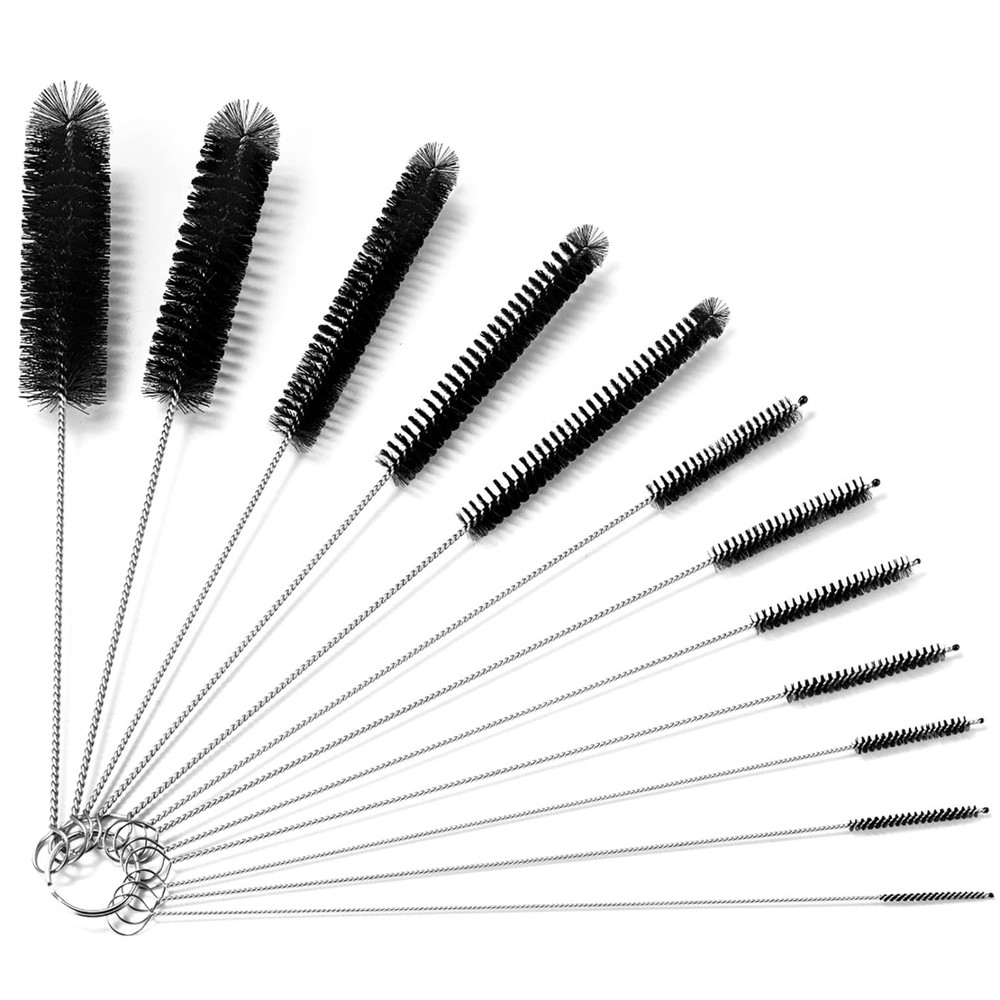 9.5 Inches Long Straw Cleaner Brush Set, 12 Pack Straw Pipe Cleaner Brush Set…