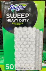 Swiffer Sweeper Heavy Duty Dry Sweeping Cloth Refills 50-count 3D Mopping Cloths