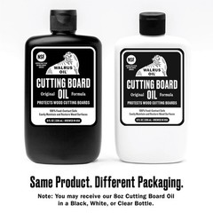 WALRUS OIL – Cutting Board Oil and Wood Butcher Block 8 oz (1/2 pint), Black