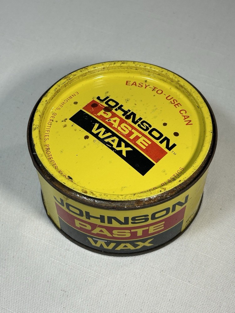 SC Johnson Paste Wax 16 oz Original Formula Discontinued 99% Full Vintage