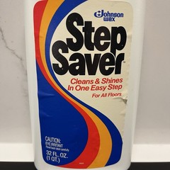 Vintage 1983 Johnson Wax Step Saver Floor Mopping Cleaner For All Floors