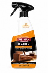 Weiman 3-in-1 Leather Cleaner & Conditioner, UVX Protection, 16 oz