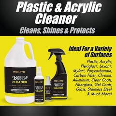 Multi-Purpose Plastic and Acrylic Cleaner Spray, 4 fl Oz, Streak-Free 2 Pack