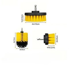 Nylon Drill Brush Set High Density Bristle Carpet Glass Cleaning Kit