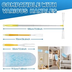 40 Count Duster Refills Compatible with Swiffer Duster,360° Heavy Duty Multi …
