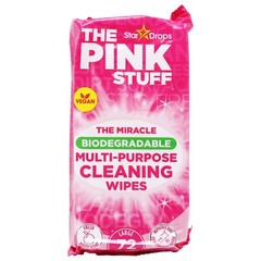 The Pink Stuff Miracle Biodegradable Multi-Purpose Cleaning Wipes (72-Pack)