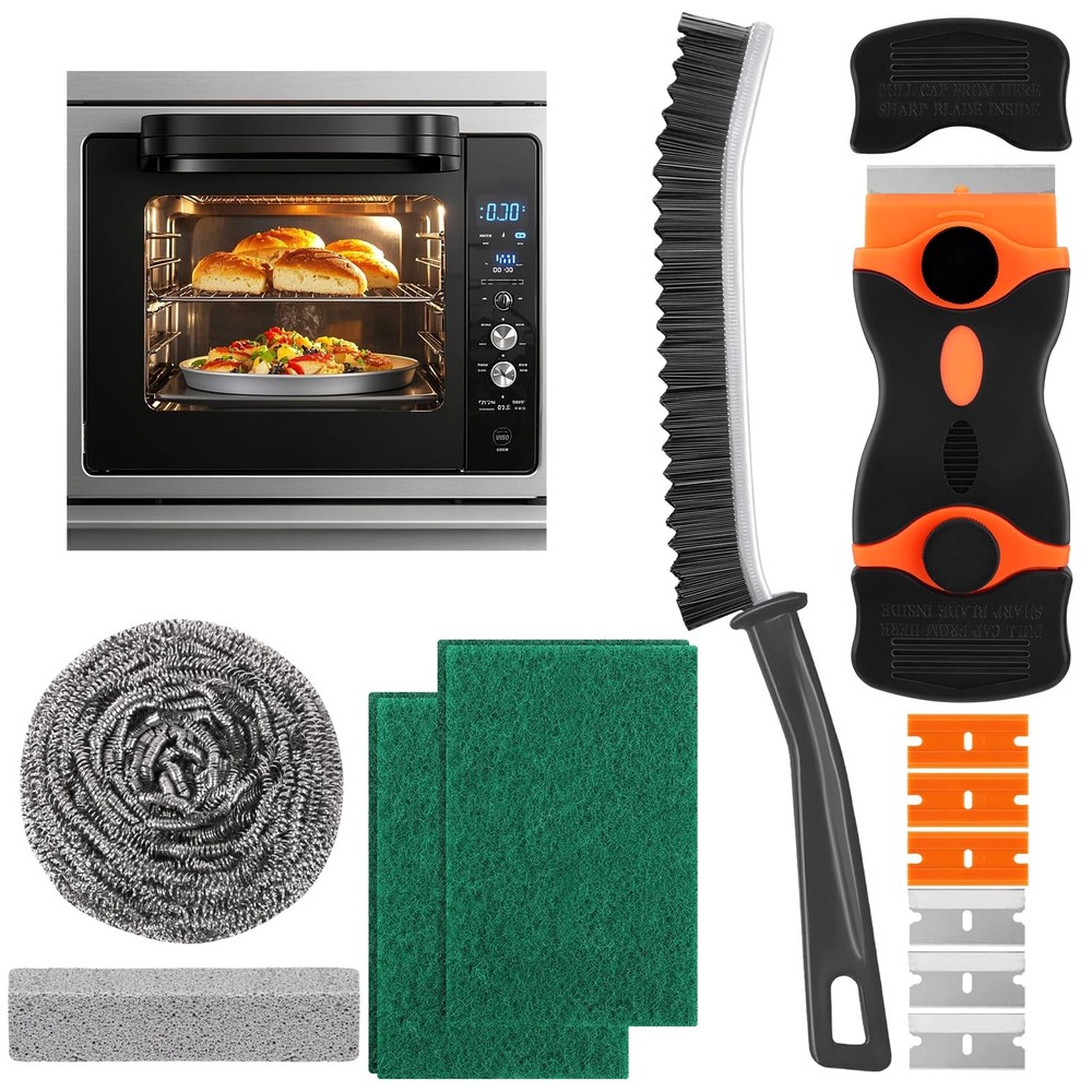 Heavy Duty Oven Cleaner Brush Sets,Oven Cleaning Kits Tools Accessories