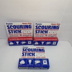 Scouring Stick Pumie Heavy Duty No Odors , Non-Toxic -5 1/4″ x 1 1/4″ Lot of 3