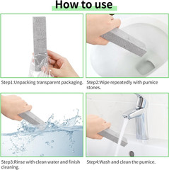 25 Pieces Pumice Stone Toilet Bowl Cleaner, Pumice Scouring Stick Remove Hard Wa