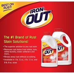 Iron OUT Powder Rust Stain Remover, Remove and Prevent Rust Stains in Bathrooms,