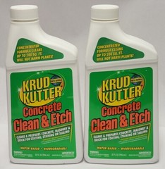 2 x Krud Kutter Concrete Masonry Clean & Etch Water-based 32 Oz Ea Biodegradable