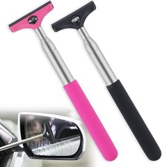 Car Side Mirror Squeegee Retractable Rearview Wiper Universal 2 Pack