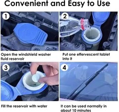 200 PCS-Car Windshield Washer Tablets, Glass Cleaner, Concentrated Effervesce…