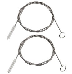 2 Pack 60 Inch Long Flexible Tube Cleaning Brush, Stainless Steel and Nylon B…