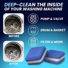 Washing Machine Cleaner Pro Tablets for Pet Owners – 28 Pack, Front & Top Loa…