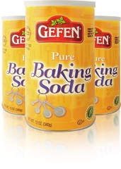 Gefen Pure Baking Soda 12oz (3 Pack) Resealable Container 2.25lb Sodium Bicarbon