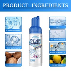 Foaming Drain Cleaner, 2026 New Foam For Bathroom Sink Overflow Fast Clog Remova