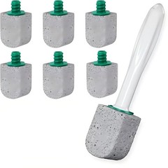 6 Pack Pumice Cleaning Stones with Handle Scouring Pumice Stone Set, Pumice