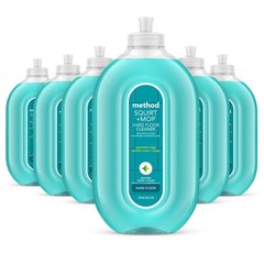 Method Hardwood Floor Cleaner Squirt + Mop Bottle, 25 Fl Oz (Pack of 6)