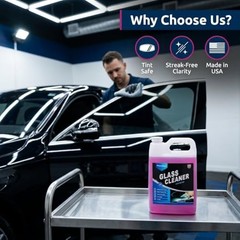 Car Glass Cleaner (1 Gallon) – Ammonia-Free Window 128 Fl Oz (Pack of 1)
