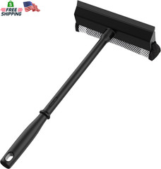 MR.SIGA Professional 2-In-1 Car Window Squeegee and Sponge Scrubber for Cleaning