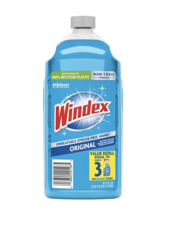Windex Original No Scent Glass Cleaner Refill, 67.6 Fl. Oz. Liquid