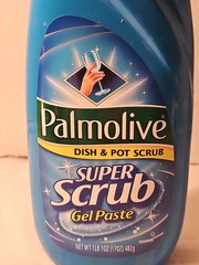 Palmolive Super Scrub Gel Paste Best Dish Pot Scrub Discontinued Partial Cleaner