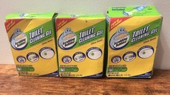Lot of 3 Scrubbing Bubbles Toilet Cleaning Gel Citrus Scent 6 Gel Discs Each