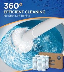 64 Count Wand Refills for Clorox Wand, 5X Cleaning Power Bowl Cleaners with E…