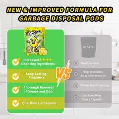 50 Count Garbage Disposal Cleaner and Deodorizer – Sink Odor Eliminator, New …