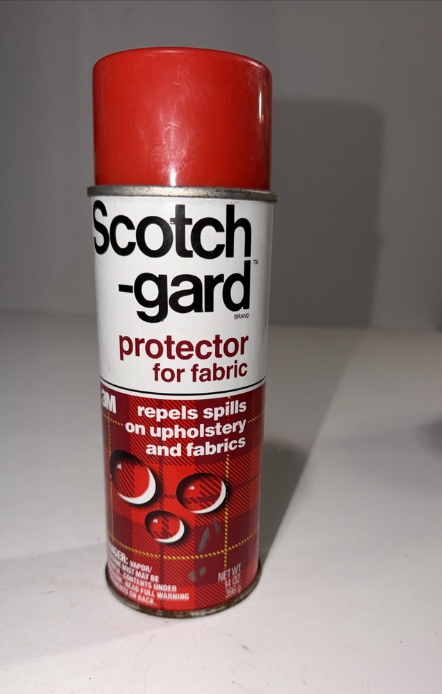 Vintage Scotchgard Brand Protector For Fabric Spray 80S Advertisement Full Can