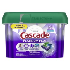 Cascade Platinum Plus Dishwasher Detergent Soap Flakes (26 Count)