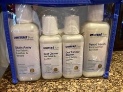 Uniters Pure Home Care Essentials Stain Spot Dye Wood Polish Kit Natural Leather