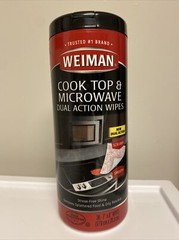 Weiman Microwave & Cooktop Cleaning Wipes – 30 Count Canister