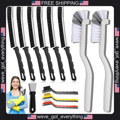 12-Piece Heavy-Duty Cleaning Brush Set for Kitchen and Bathroom