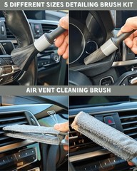 18-Piece Car Interior Detailing Kit – All-in-One Cleaning Tools & Accessories
