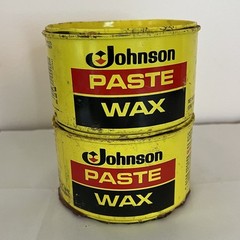 Discontinued SC Johnson Paste Wax Original Formula 2 Cans 1 lb 11.7 oz Remaining
