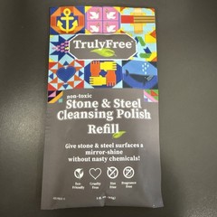 Truly Free Stone & Steel Cleansing Polish refill NON-TOXIC CHEMICAL FREE